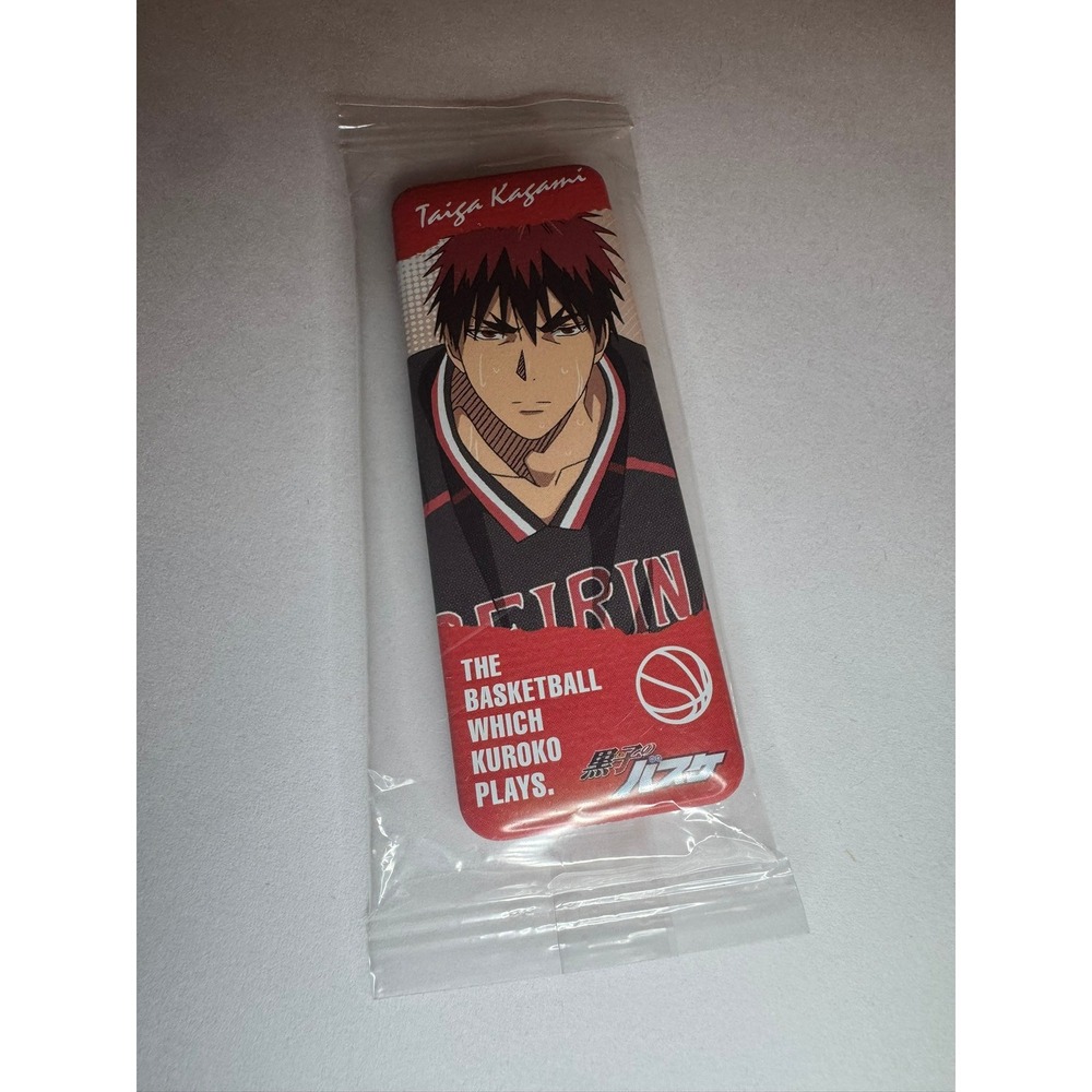 Taiga Kagami Kuroko's Basketball Rectangular Tin Badge Anime Pin Seirin Red